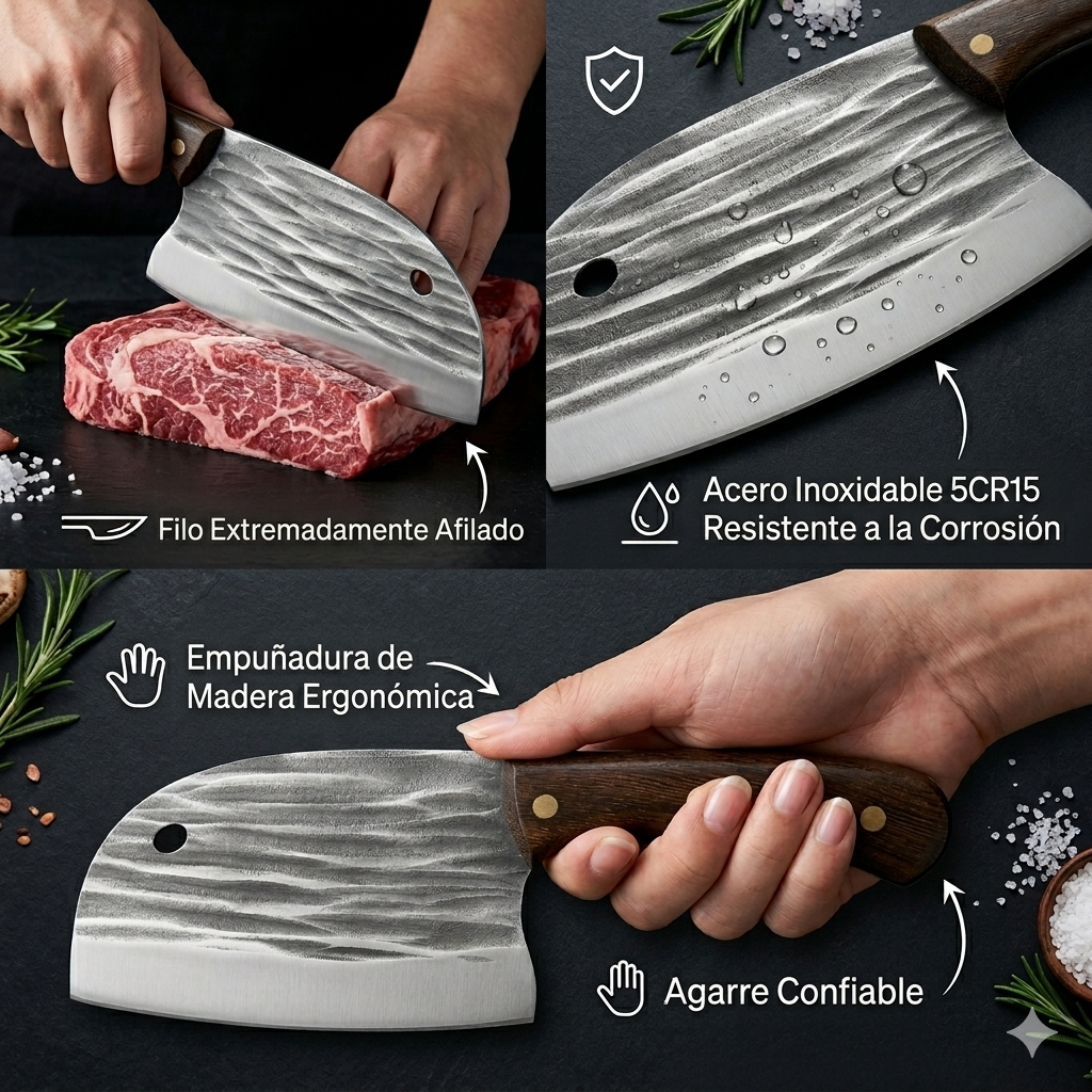 BladeMaster Pro™ Cuchillo clavero forjado a mano